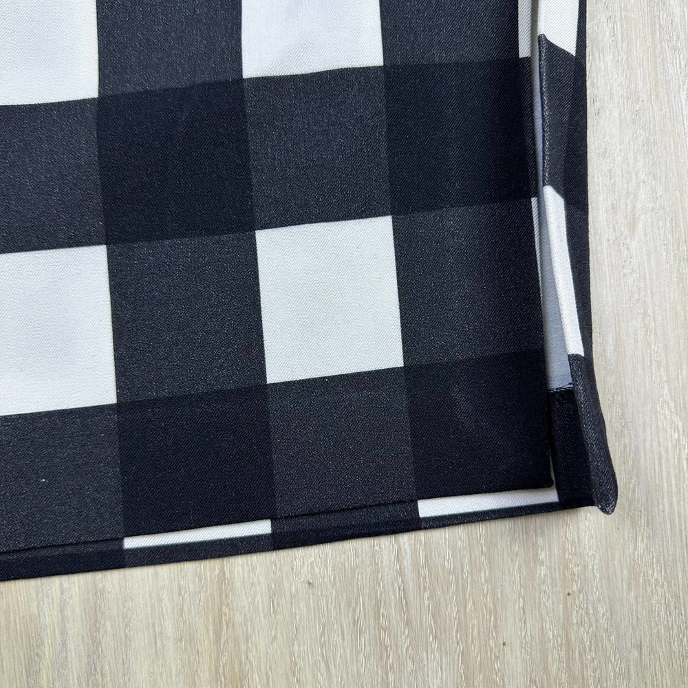 Banana Republic Black & White Plaid Gingham Pencil Office Workwear Skirt 4 - Picture 5 of 14
